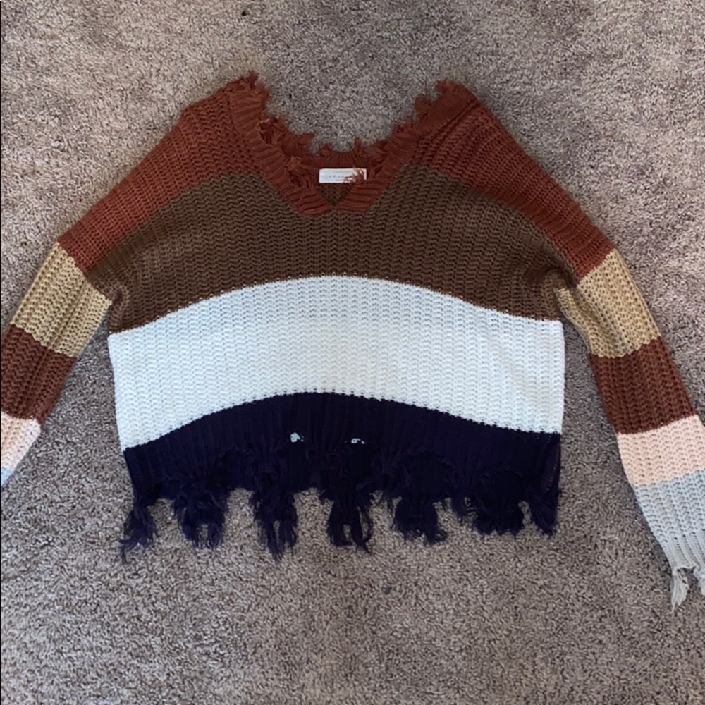 stripped sweater